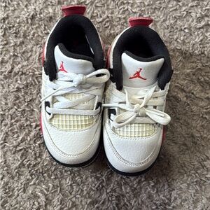 Jordan Kids Sneakers - White, Red, Black